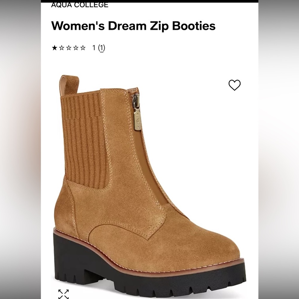 AQUA College Ankle Booties.